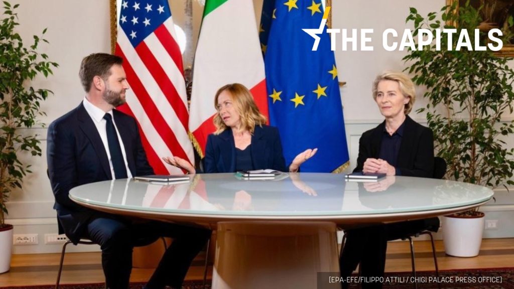 Meloni intenta abrir puertas al diálogo entre Estados Unidos y la UE.